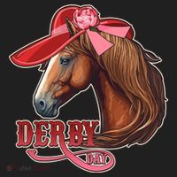 Horse Racing Derby Day Hat Horse Women's Sweatshirt thumb 2