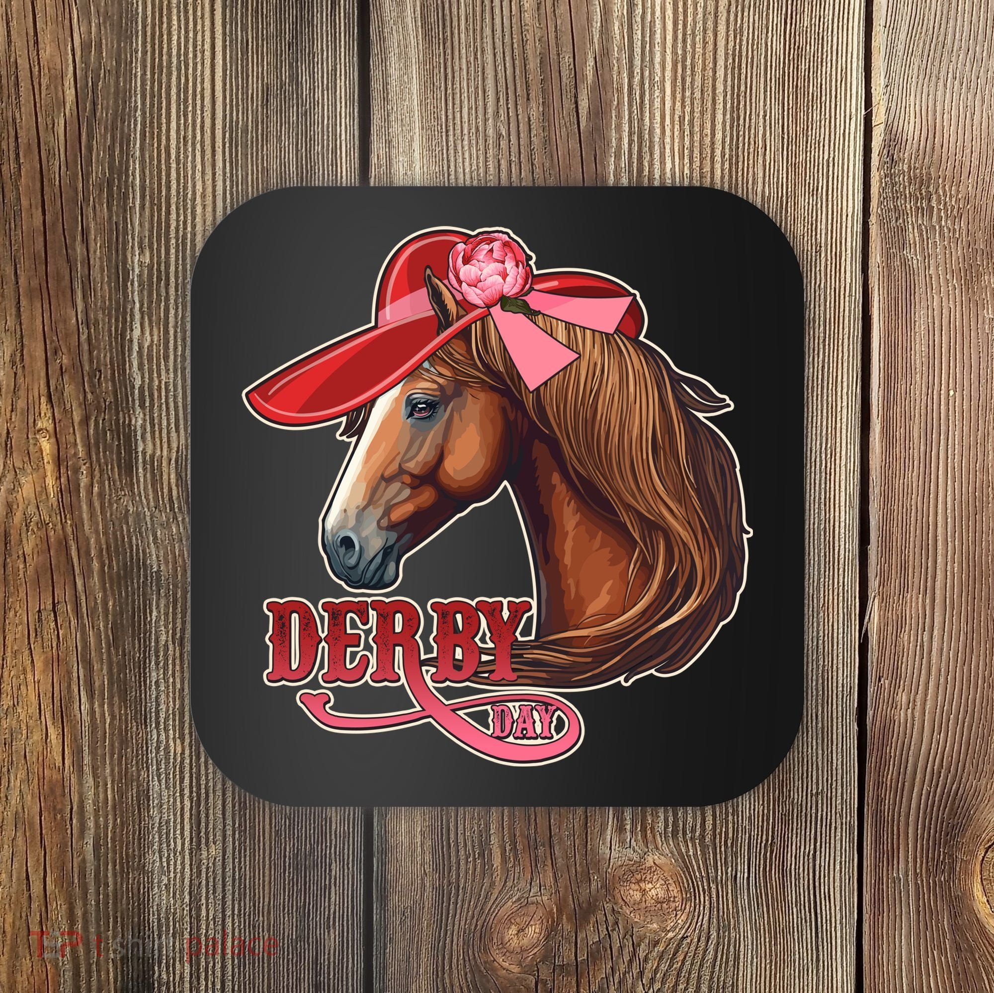 Horse Racing Derby Day Hat Horse Coaster