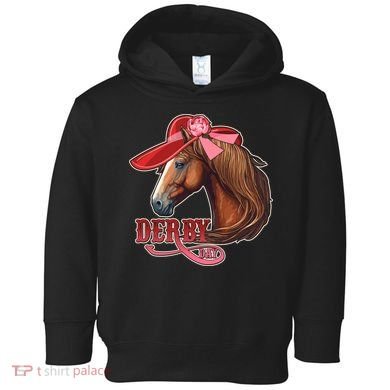 Horse Racing Derby Day Hat Horse Toddler Hoodie