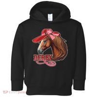 Horse Racing Derby Day Hat Horse Toddler Hoodie thumb 0