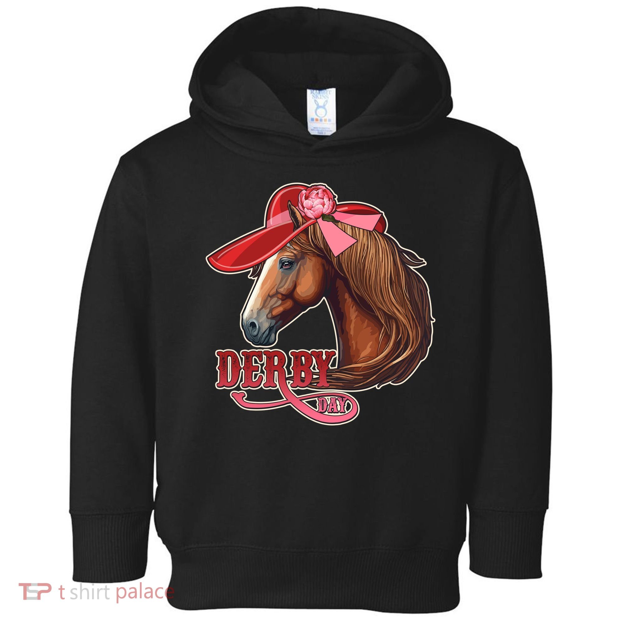 Horse Racing Derby Day Hat Horse Toddler Hoodie