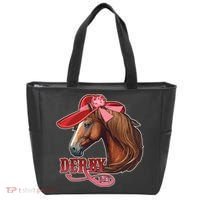 Horse Racing Derby Day Hat Horse Tote Bag thumb 0