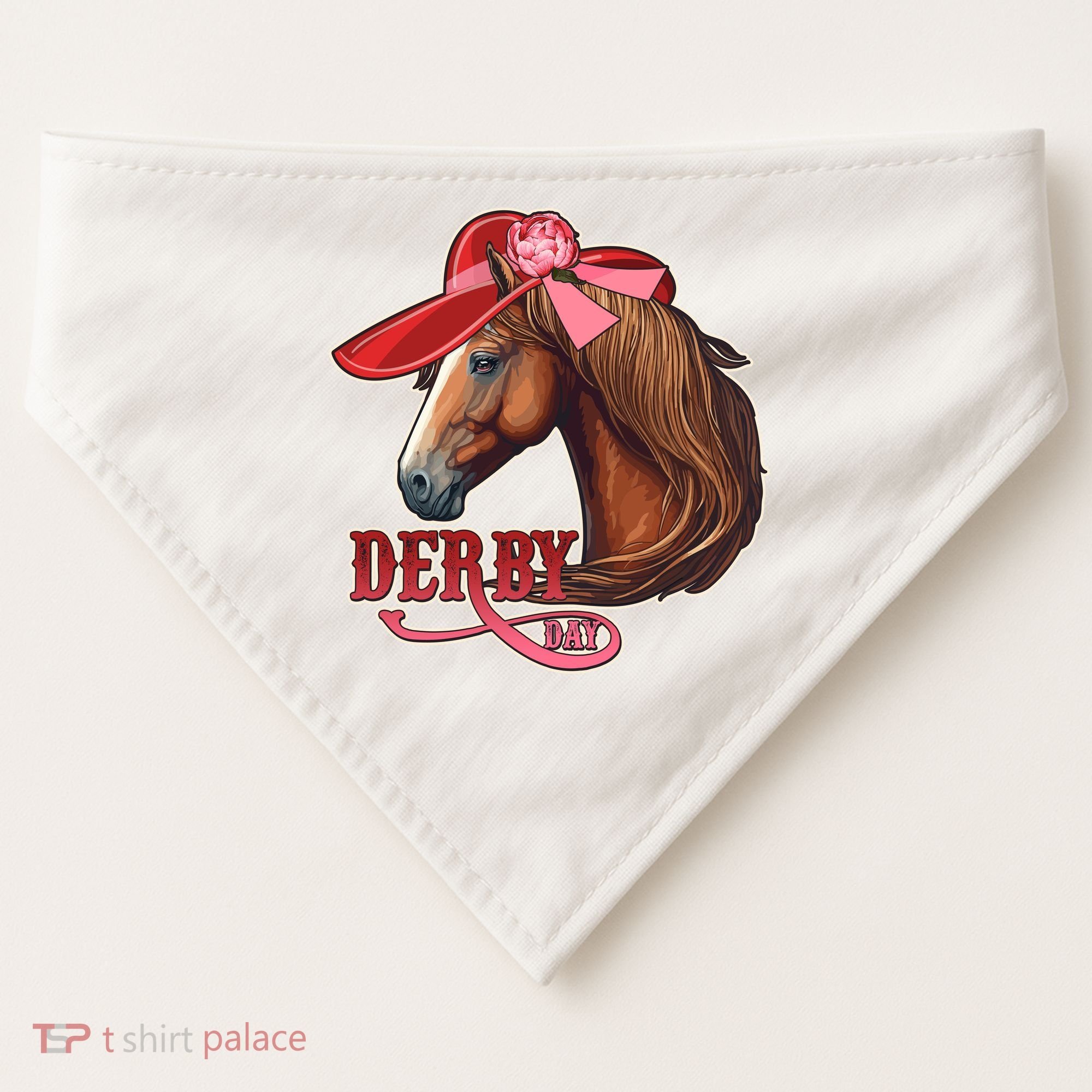 Horse Racing Derby Day Hat Horse USA-Made Doggie Bandana