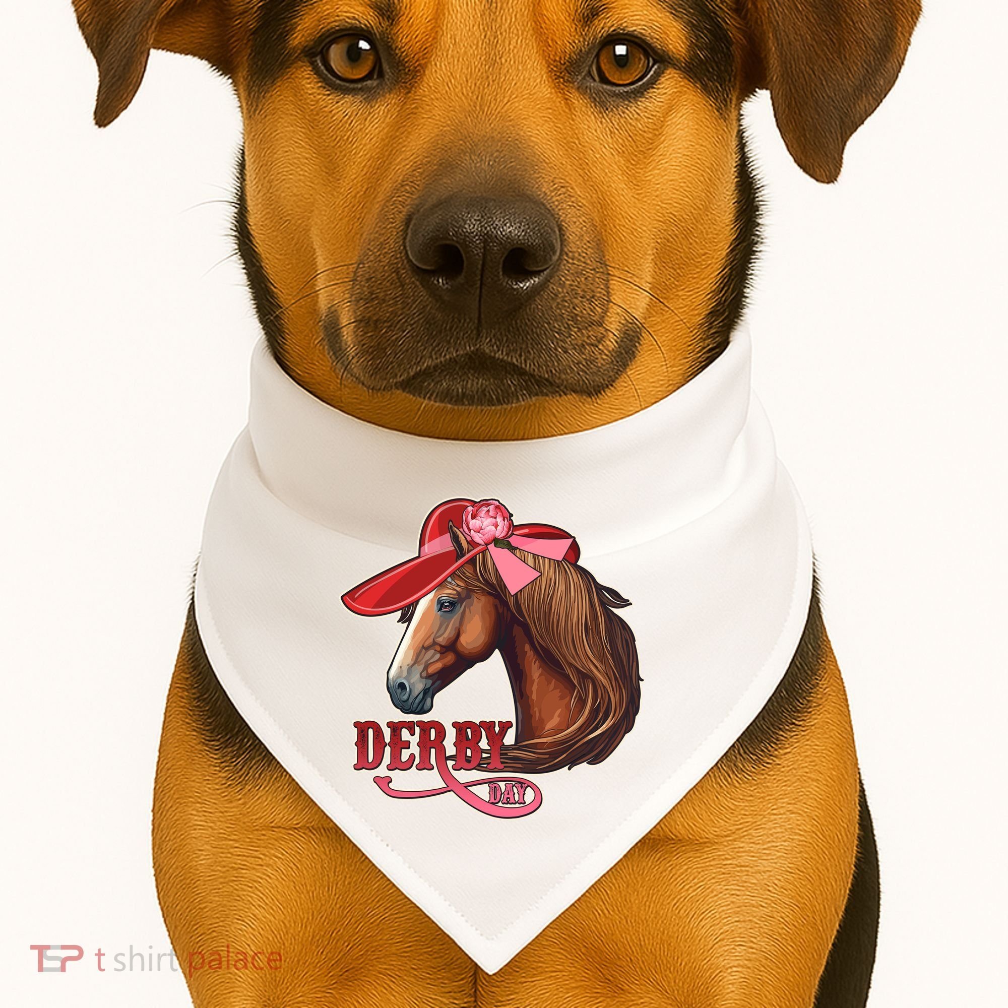 Horse Racing Derby Day Hat Horse USA-Made Doggie Bandana