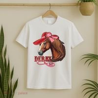 Horse Racing Derby Day Hat Horse T-Shirt thumb 2