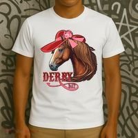 Horse Racing Derby Day Hat Horse T-Shirt thumb 3