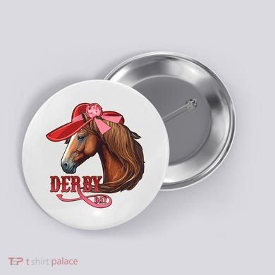 Horse Racing Derby Day Hat Horse Button