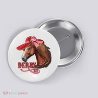 Horse Racing Derby Day Hat Horse Button thumb 0