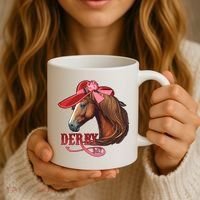 Horse Racing Derby Day Hat Horse Coffee Mug thumb 3