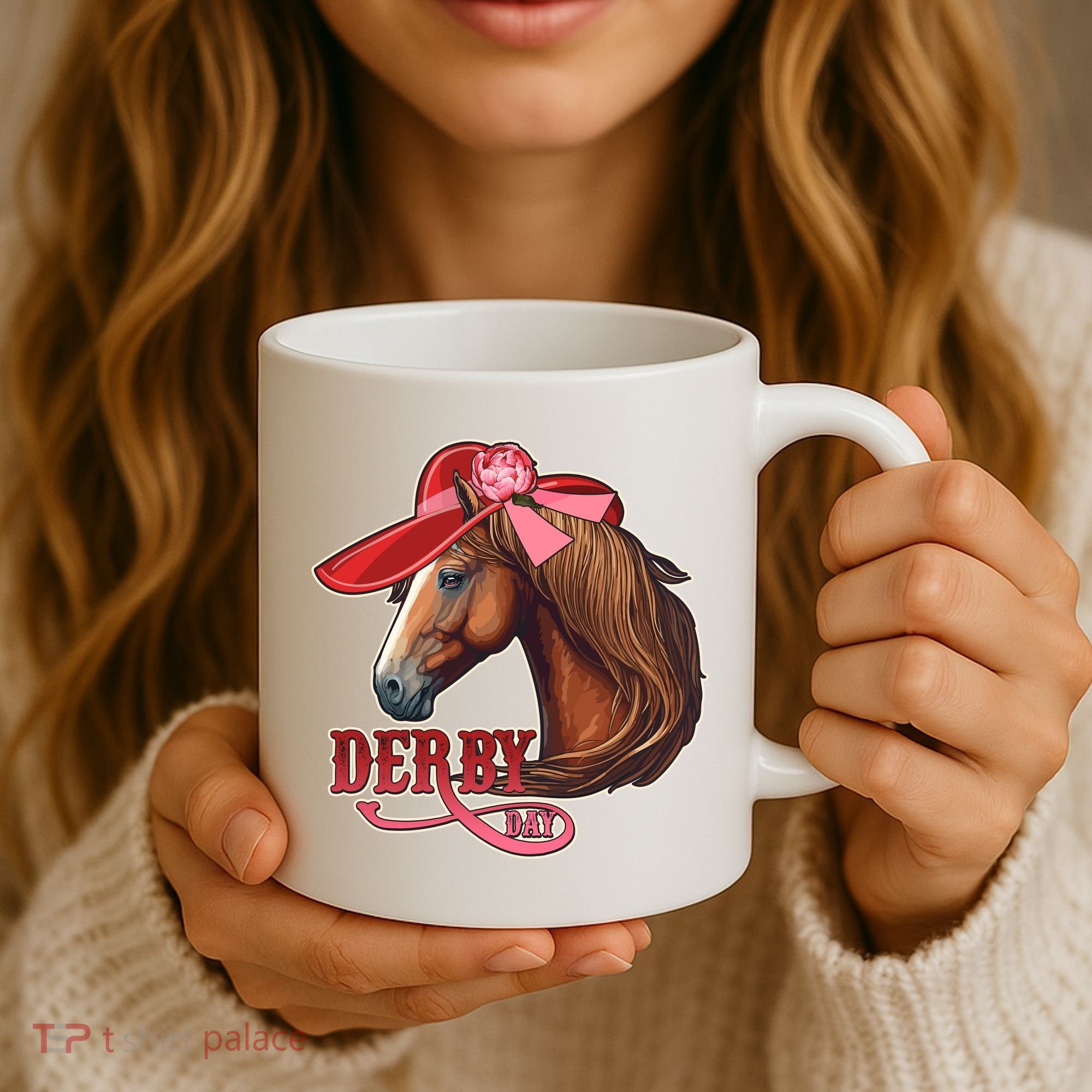 Horse Racing Derby Day Hat Horse Coffee Mug