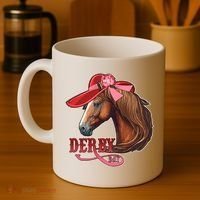 Horse Racing Derby Day Hat Horse Coffee Mug thumb 4
