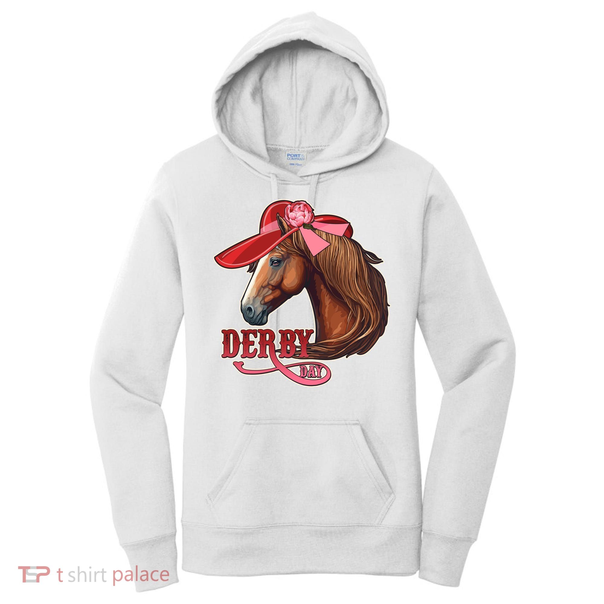 Horse Racing Derby Day Hat Horse Women's Hoodie