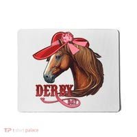 Horse Racing Derby Day Hat Horse Mousepad thumb 0