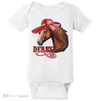 Horse Racing Derby Day Hat Horse Baby Bodysuit thumb 0