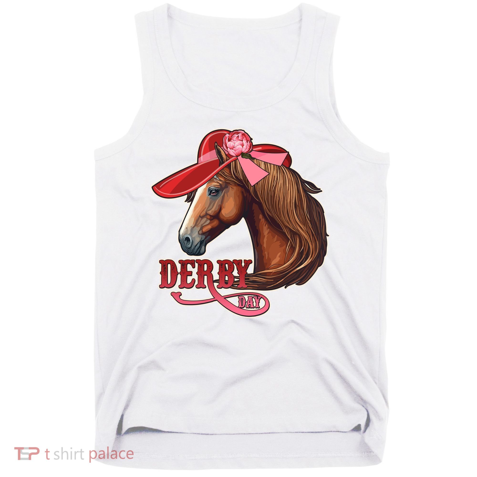 Horse Racing Derby Day Hat Horse Tank Top