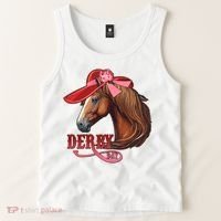 Horse Racing Derby Day Hat Horse Tank Top thumb 2