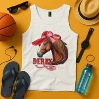 Horse Racing Derby Day Hat Horse Tank Top thumb 4