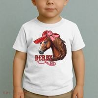 Horse Racing Derby Day Hat Horse Toddler T-Shirt thumb 2