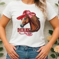 Horse Racing Derby Day Hat Horse Women's T-Shirt thumb 2