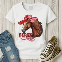 Horse Racing Derby Day Hat Horse Women's T-Shirt thumb 3