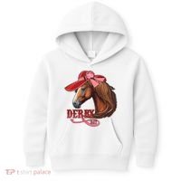 Horse Racing Derby Day Hat Horse Kids Hoodie thumb 0