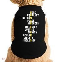 Human Rights Diversity Justice & Peace To All Doggie Tank thumb 0