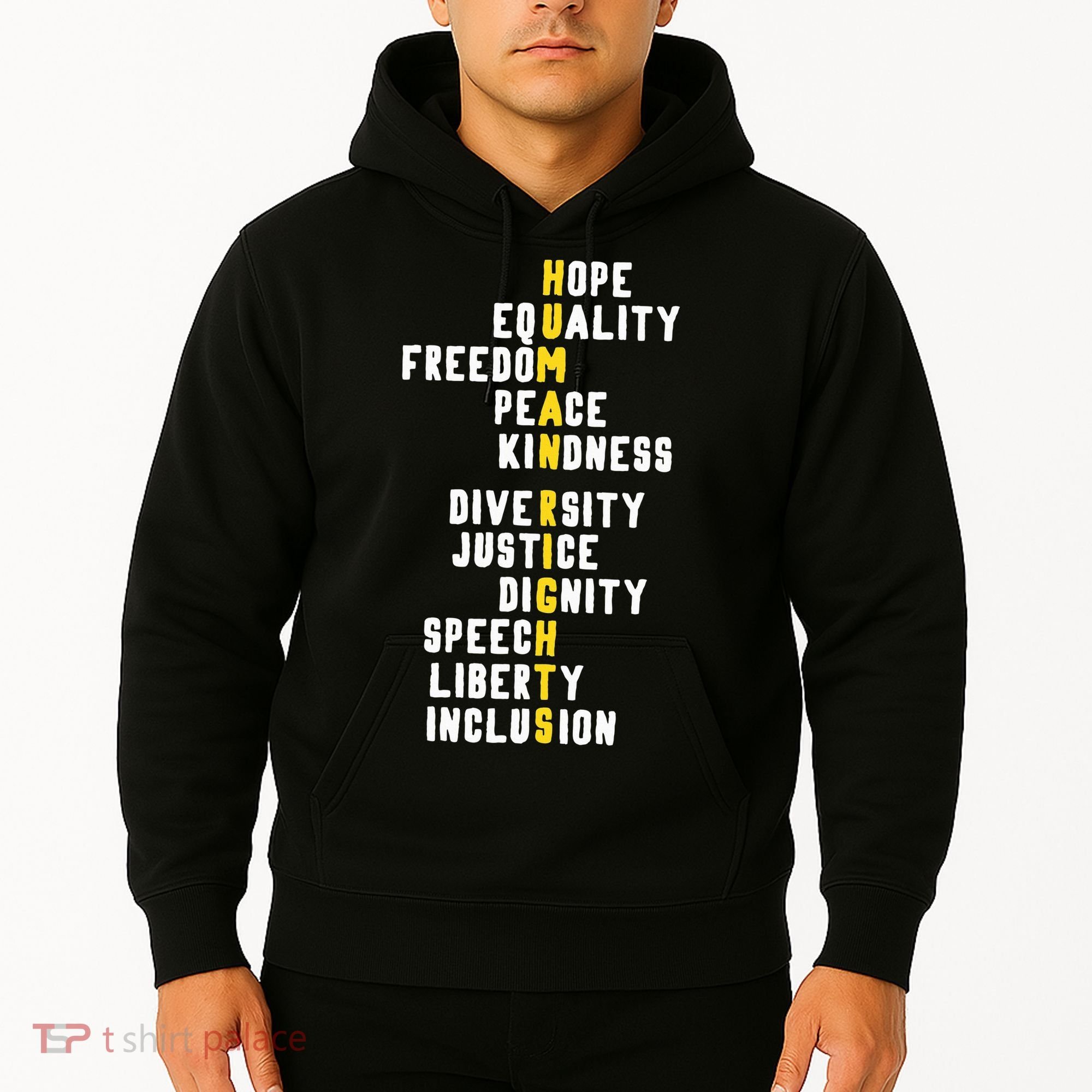 Human Rights Diversity Justice & Peace To All Hoodie