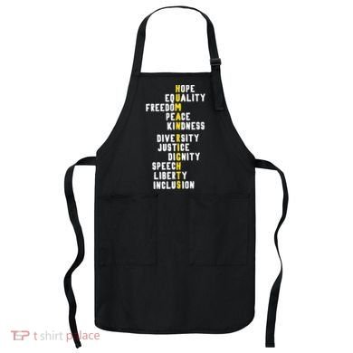 Human Rights Diversity Justice & Peace To All Apron