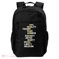 Human Rights Diversity Justice & Peace To All Backpack thumb 0