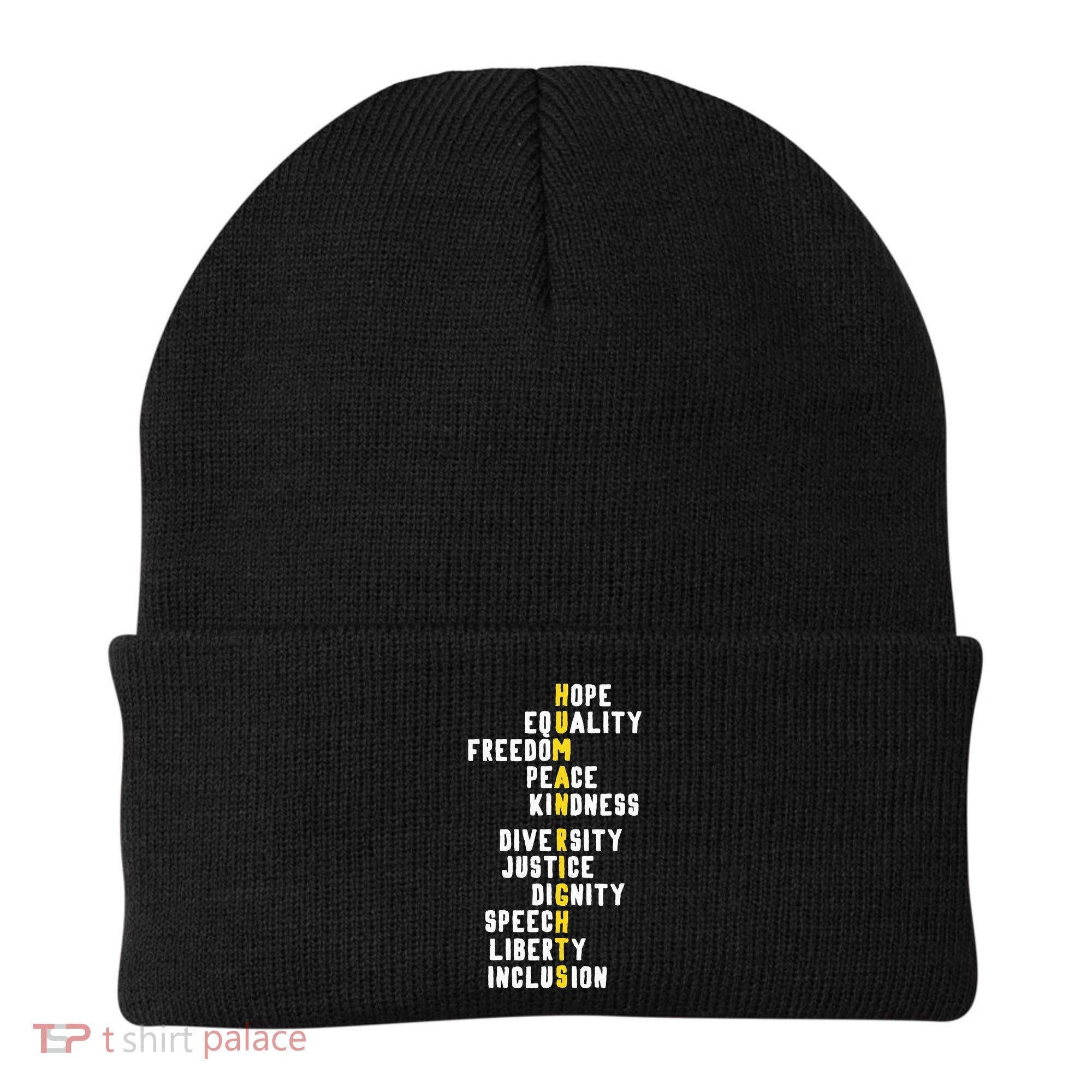 Human Rights Diversity Justice & Peace To All Beanie
