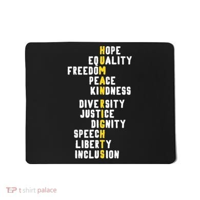 Human Rights Diversity Justice & Peace To All Mousepad