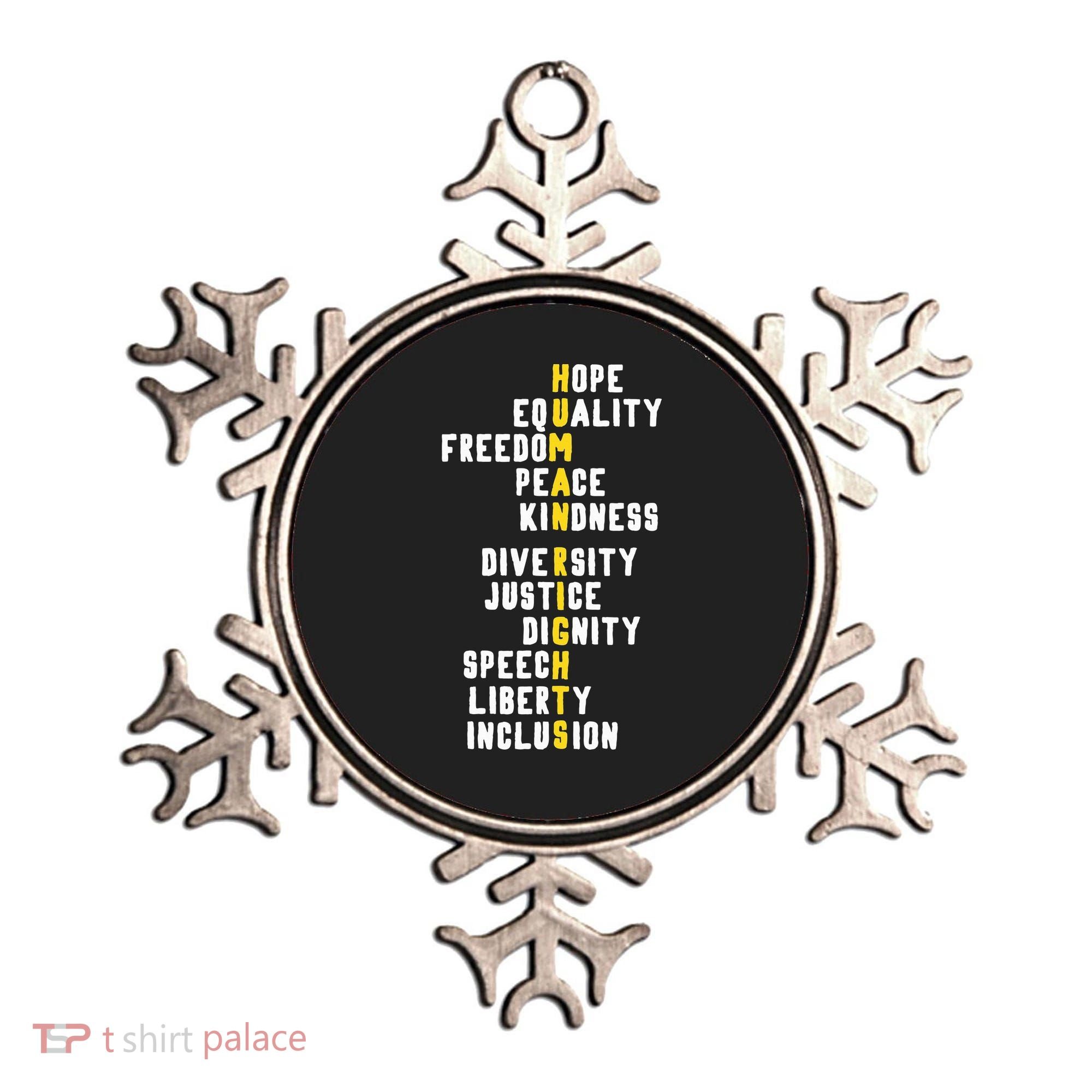 Human Rights Diversity Justice & Peace To All Ornament