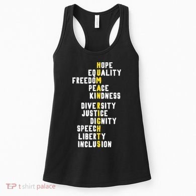 Human Rights Diversity Justice & Peace To All Women's Tank Top