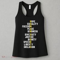 Human Rights Diversity Justice & Peace To All Women's Tank Top thumb 3
