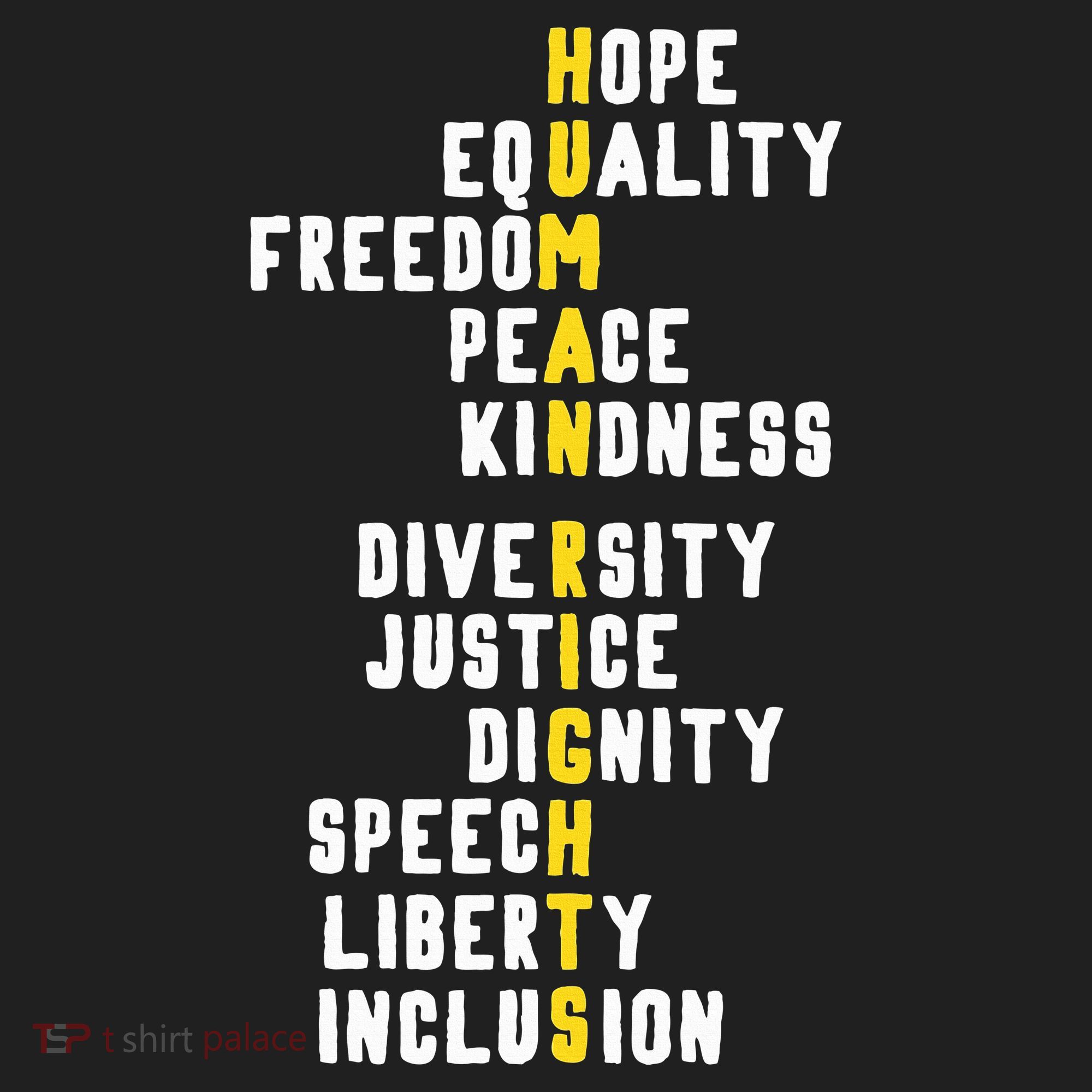 Human Rights Diversity Justice & Peace To All Golf Towel