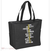 Human Rights Diversity Justice & Peace To All Tote Bag thumb 2