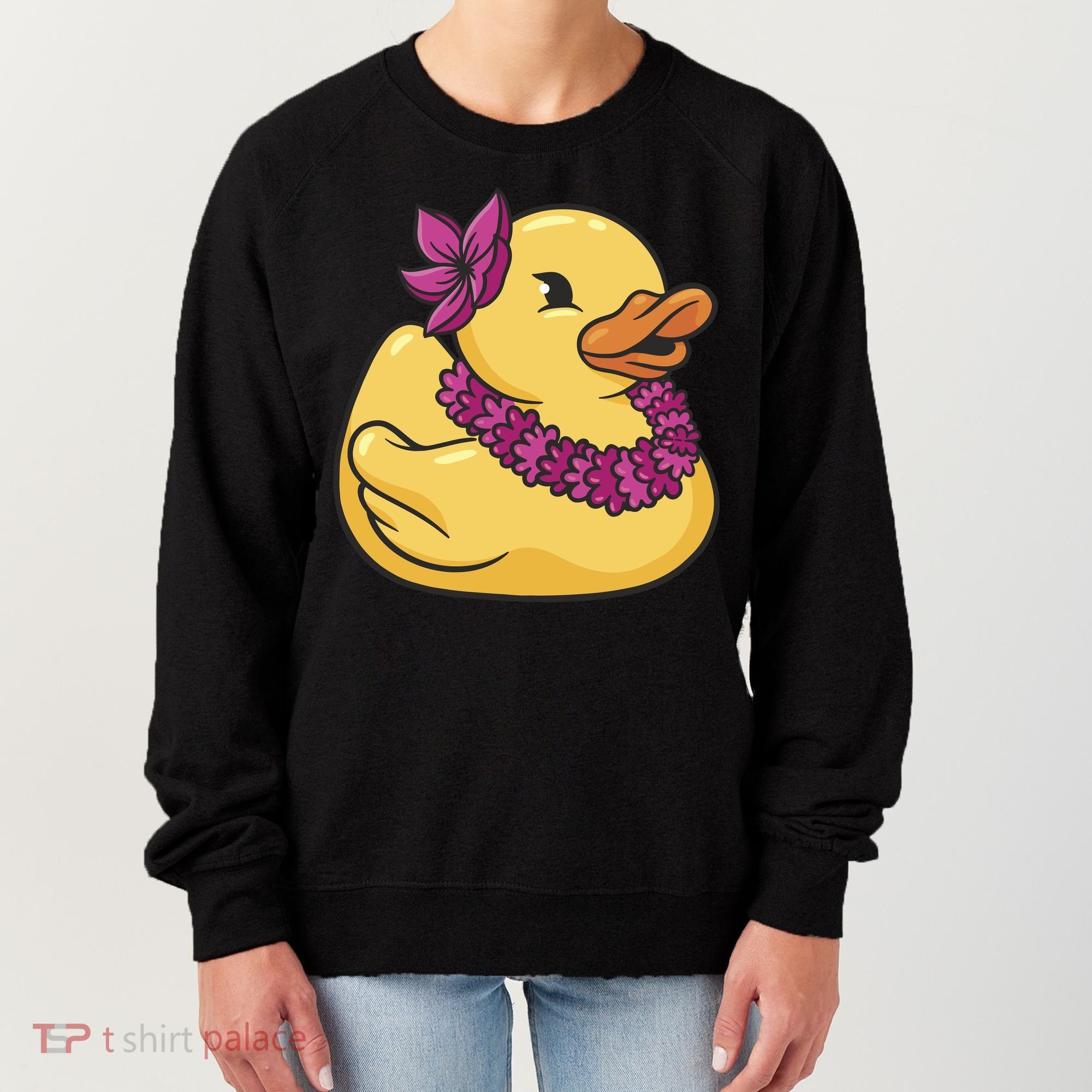 Hawaiian Rubber Ducky Women's Sweatshirt