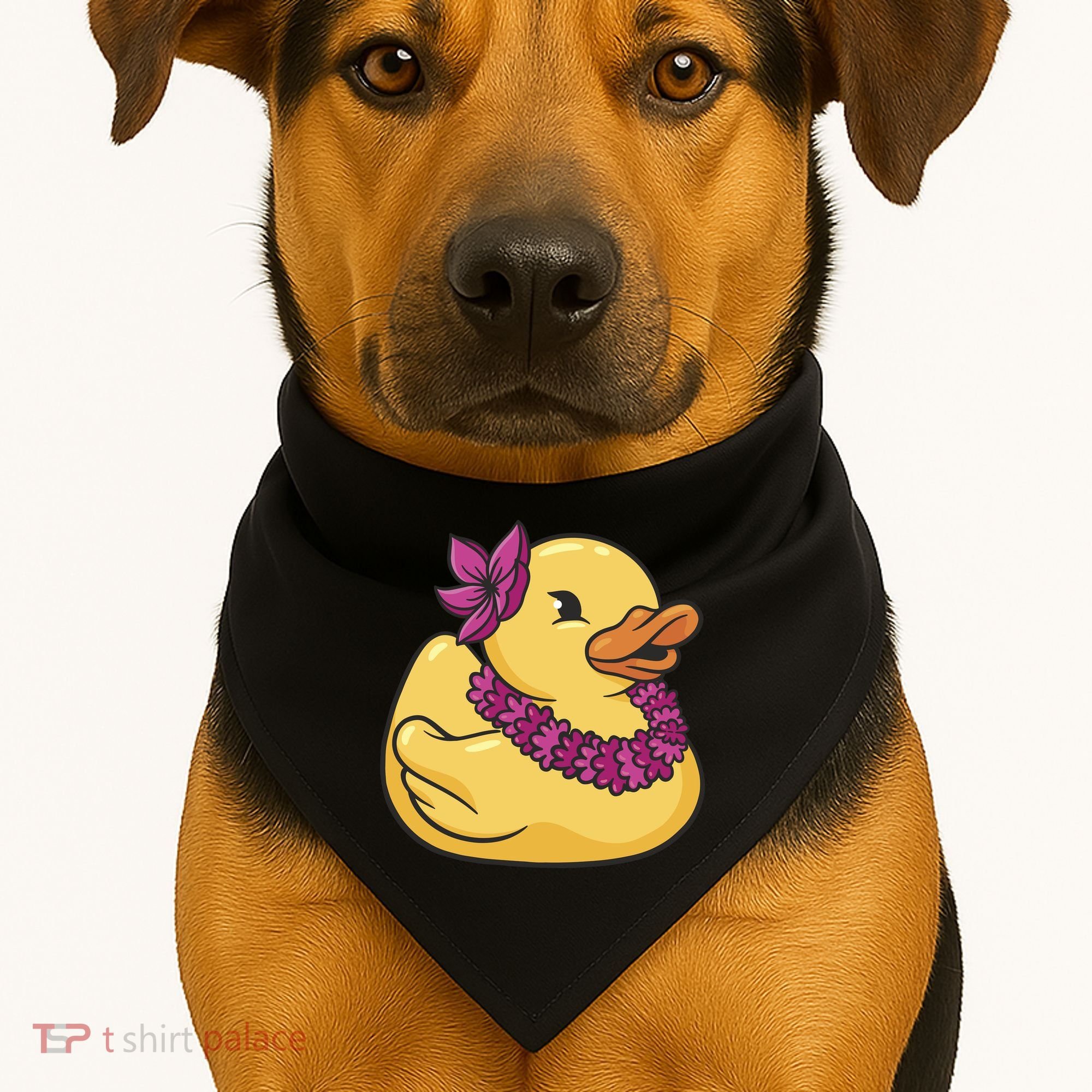 Hawaiian Rubber Ducky USA-Made Doggie Bandana