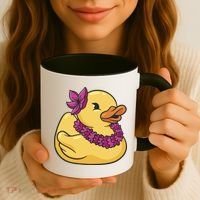 Hawaiian Rubber Ducky Coffee Mug thumb 3