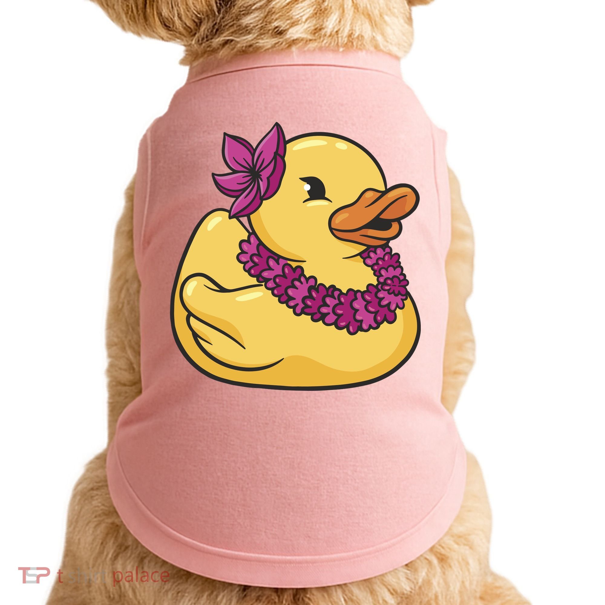 Hawaiian Rubber Ducky Doggie Tank