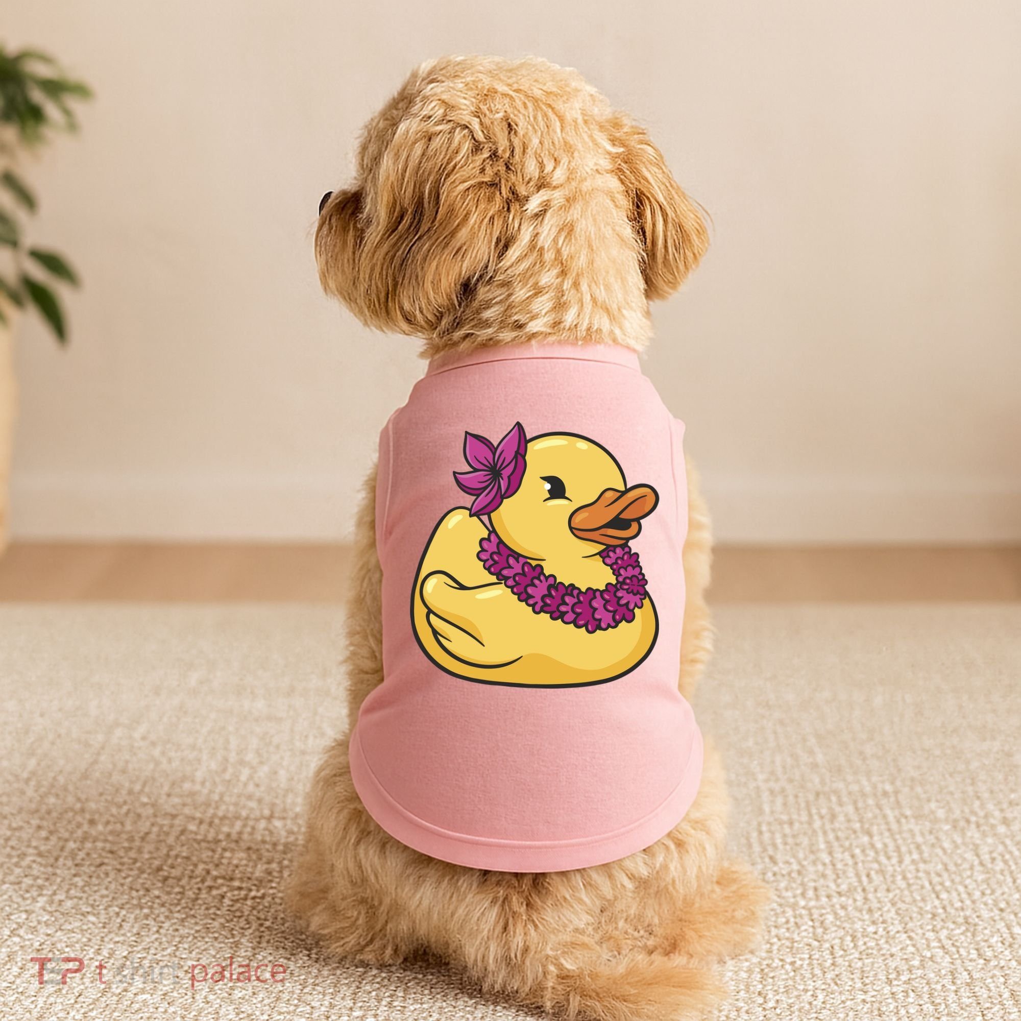 Hawaiian Rubber Ducky Doggie Tank