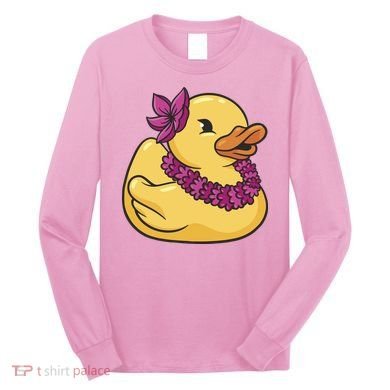 Hawaiian Rubber Ducky Long Sleeve Shirt