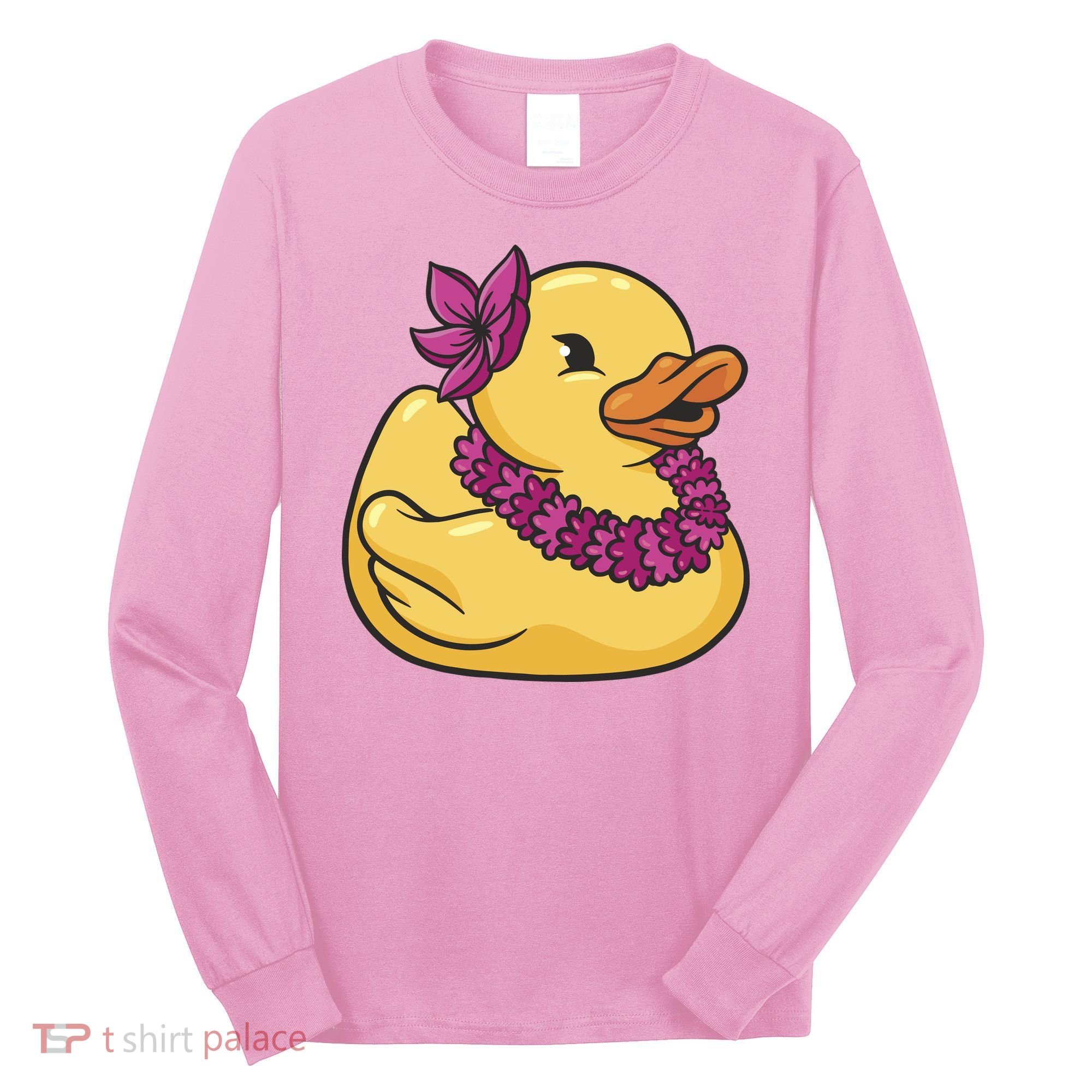 Hawaiian Rubber Ducky Long Sleeve Shirt