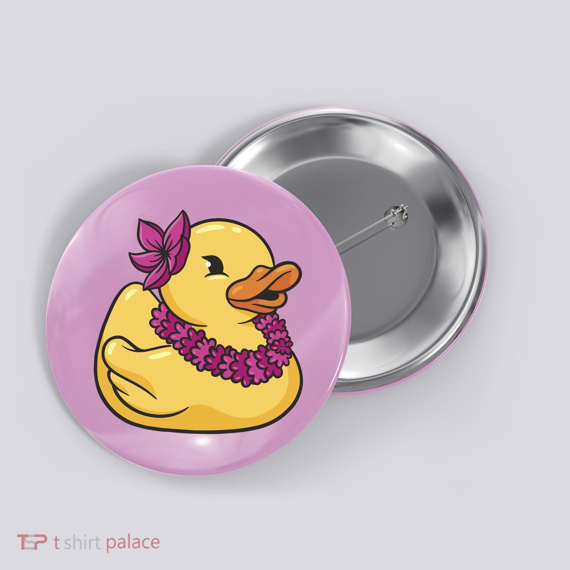 Hawaiian Rubber Ducky Button