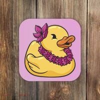 Hawaiian Rubber Ducky Coaster thumb 0