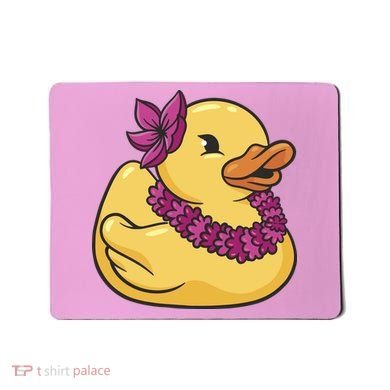 Hawaiian Rubber Ducky Mousepad