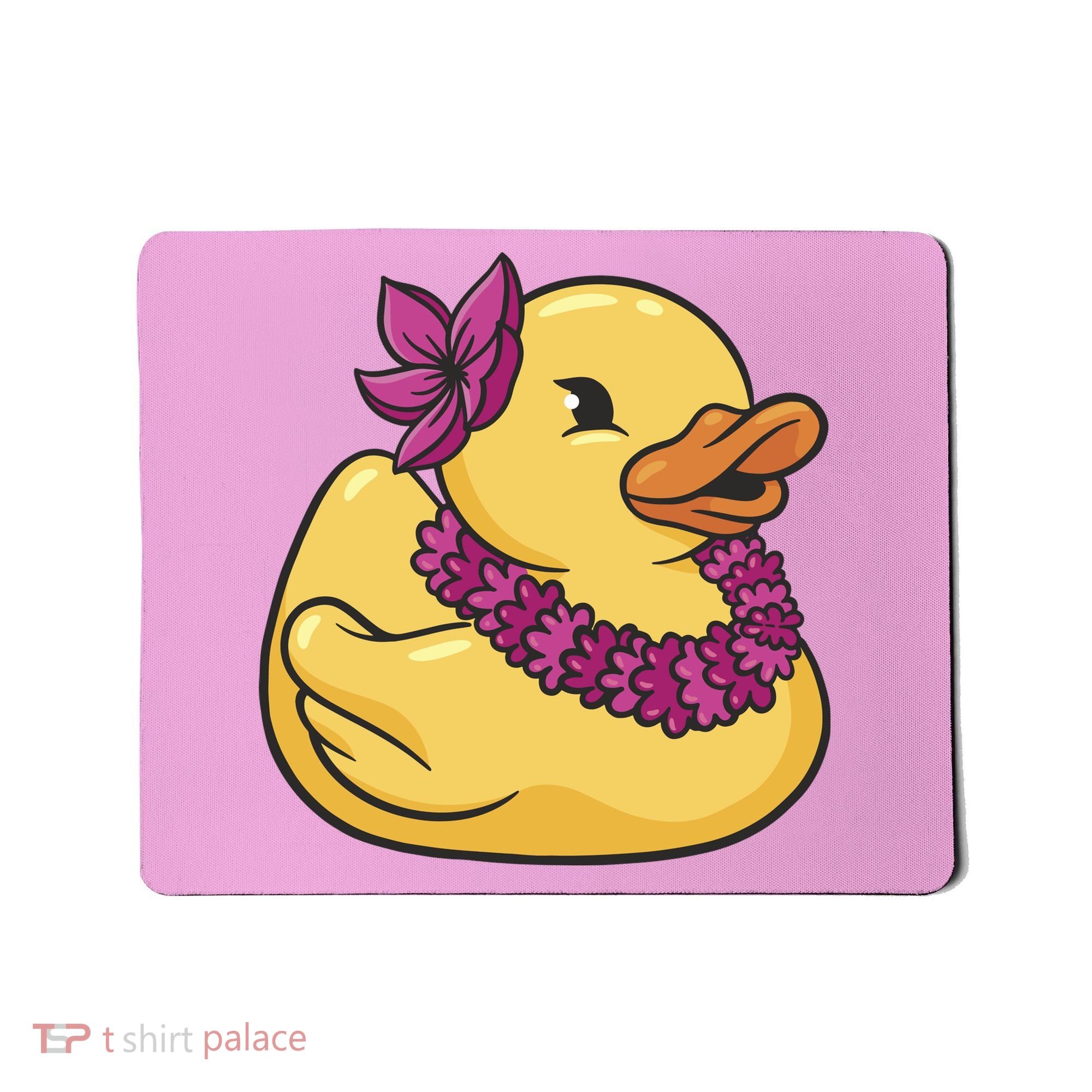 Hawaiian Rubber Ducky Mousepad