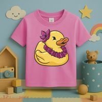 Hawaiian Rubber Ducky Toddler T-Shirt thumb 3