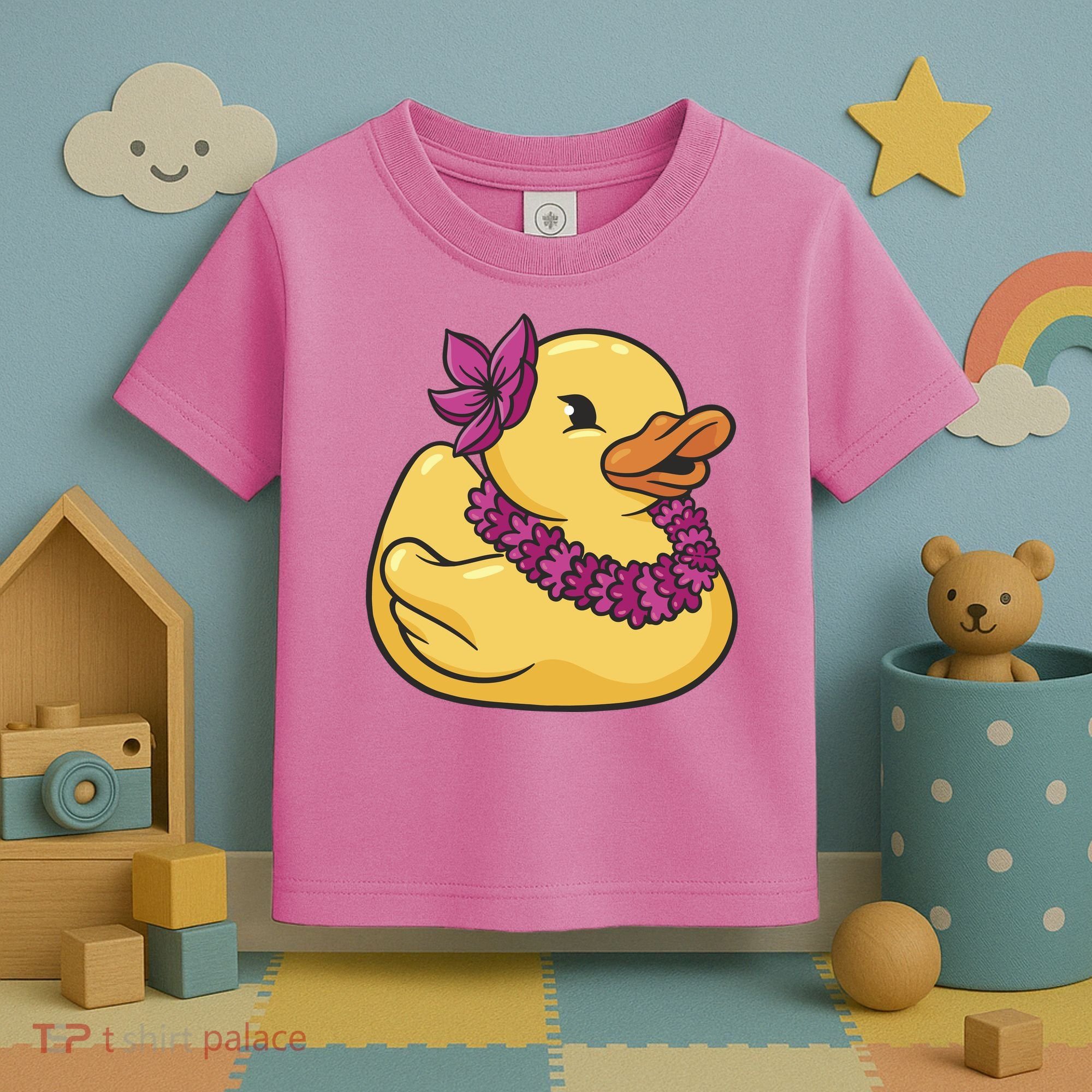 Hawaiian Rubber Ducky Toddler T-Shirt