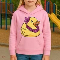 Hawaiian Rubber Ducky Kids Hoodie thumb 3